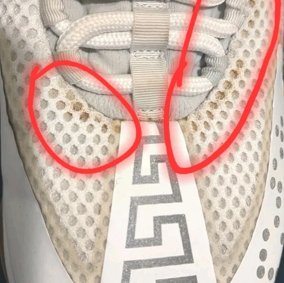 Versace Chain Reaction (Unisex) Wht Mesh Trainers EU 38 Wmns US Sz 7 Mens Sz 5.5 - Picture 14 of 16